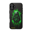 Tough Phone Case – Green Grim Reaper Skull Gothic Design