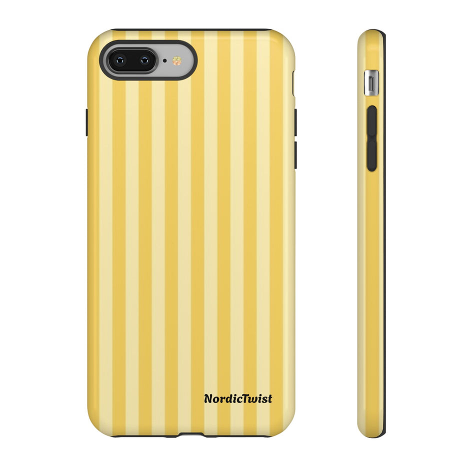 Yellow Stripe Tough Phone Case