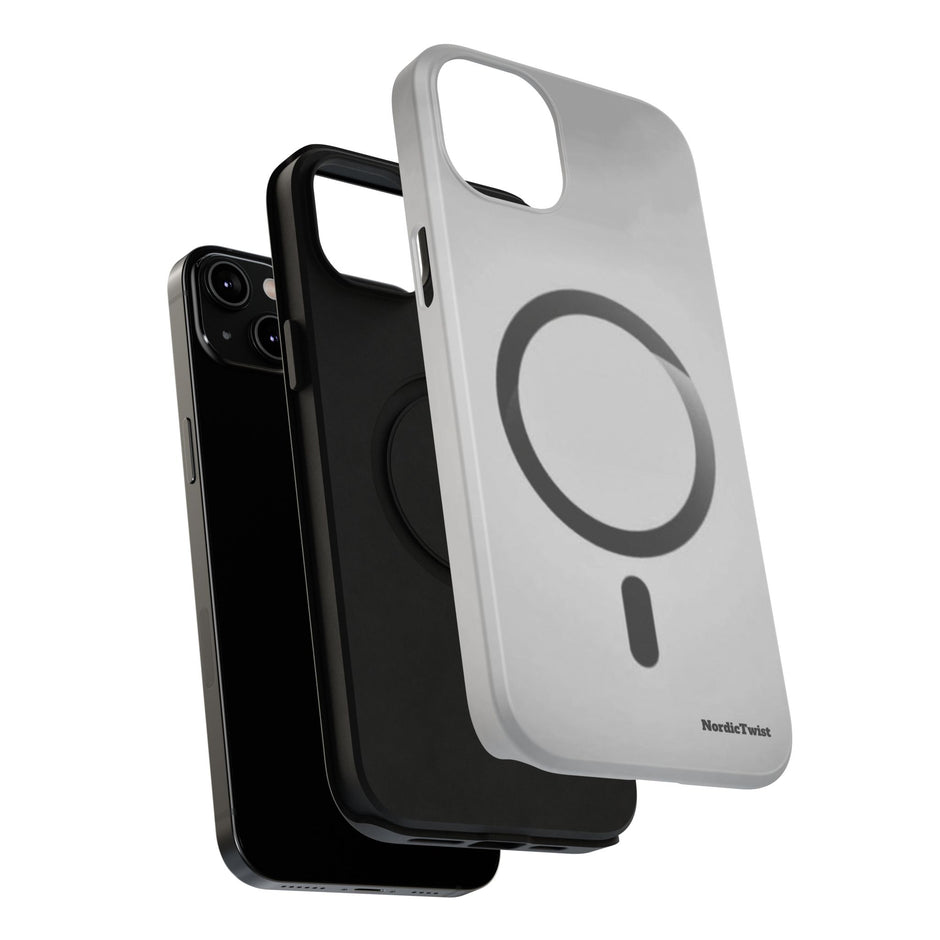 MagSafe Mobilskal – Grå Ringdesign