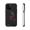 Tough Phone Case – Hooded Grim Reaper with Red Glowing Eyes