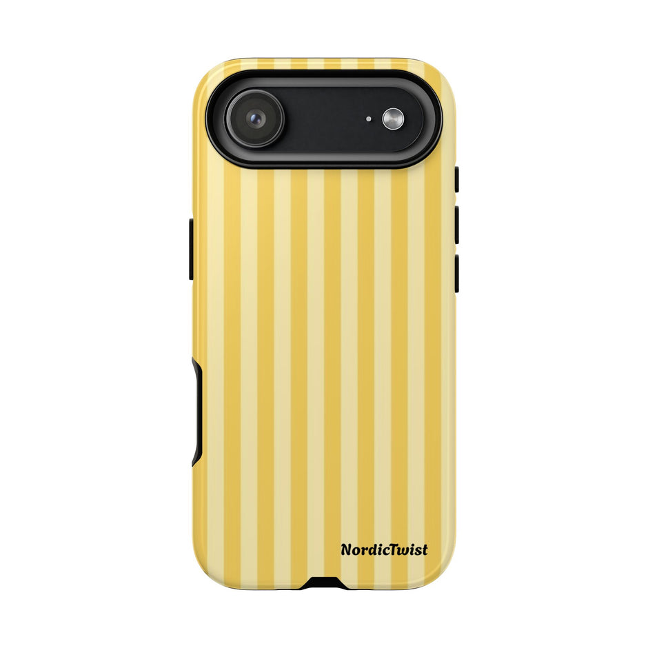 Yellow Stripe Tough Phone Case