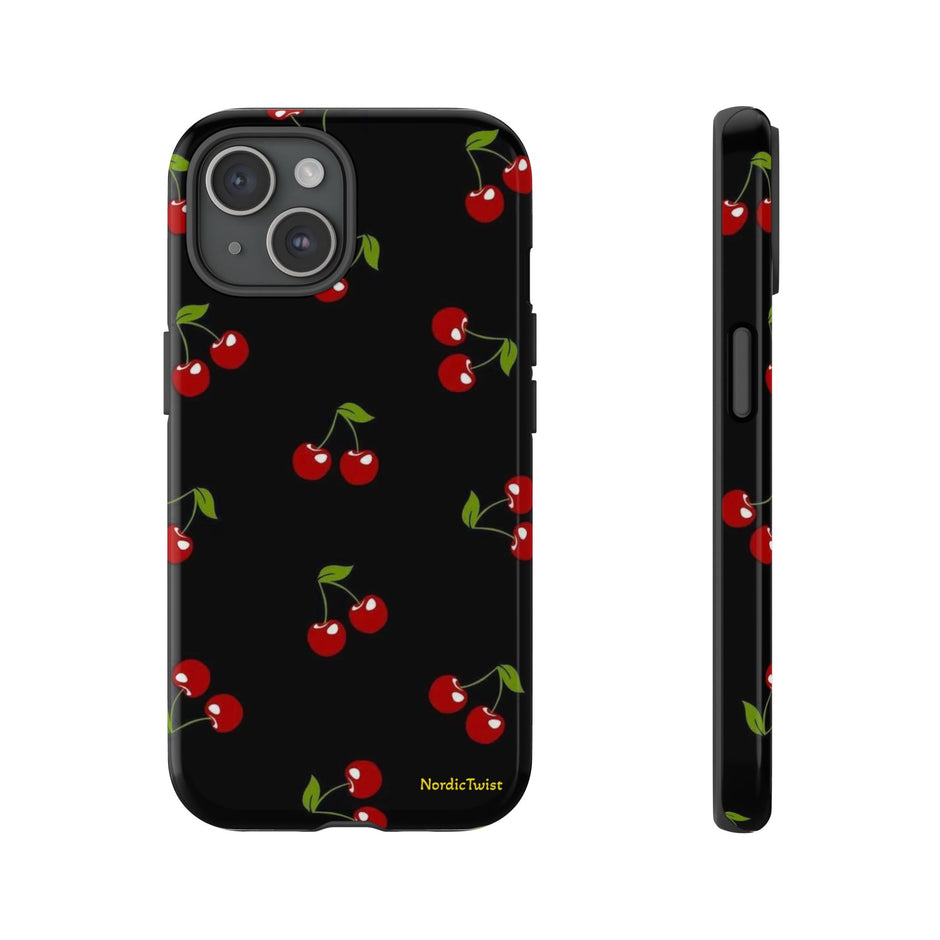 Cherry Pattern Tough Phone Case