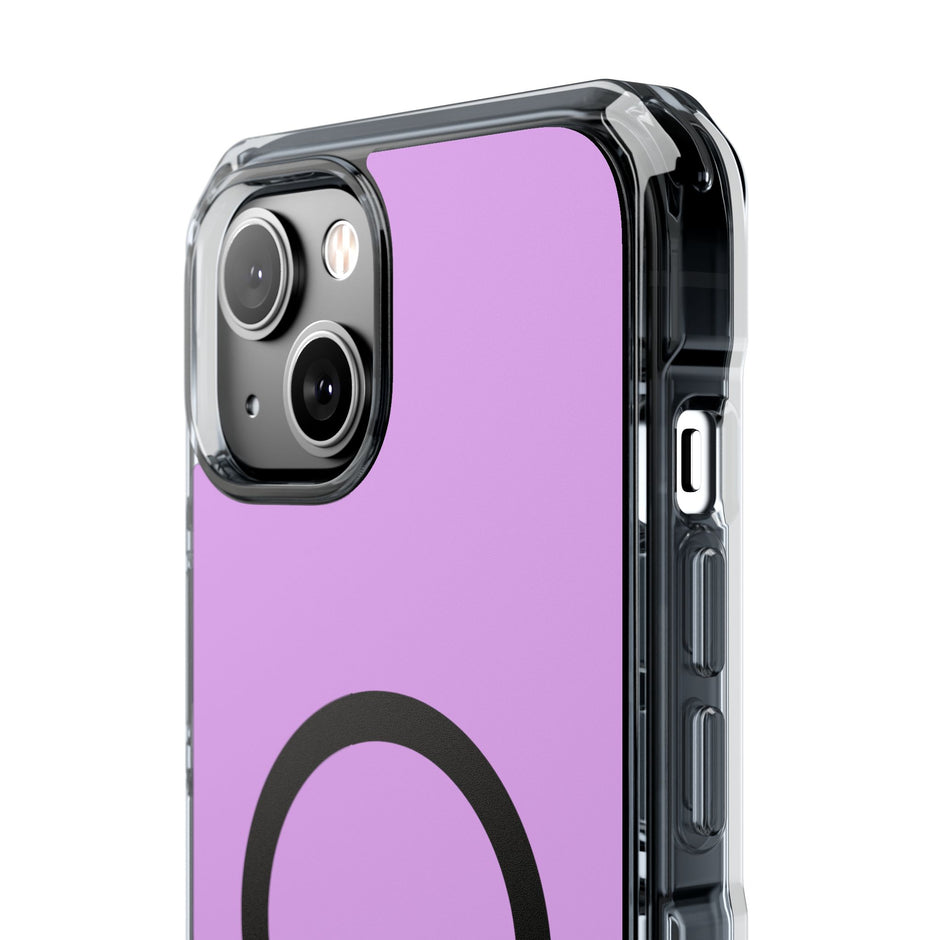 Clear Magnetic Phone Case Minimal Purple