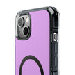 Clear Magnetic Phone Case Minimal Purple