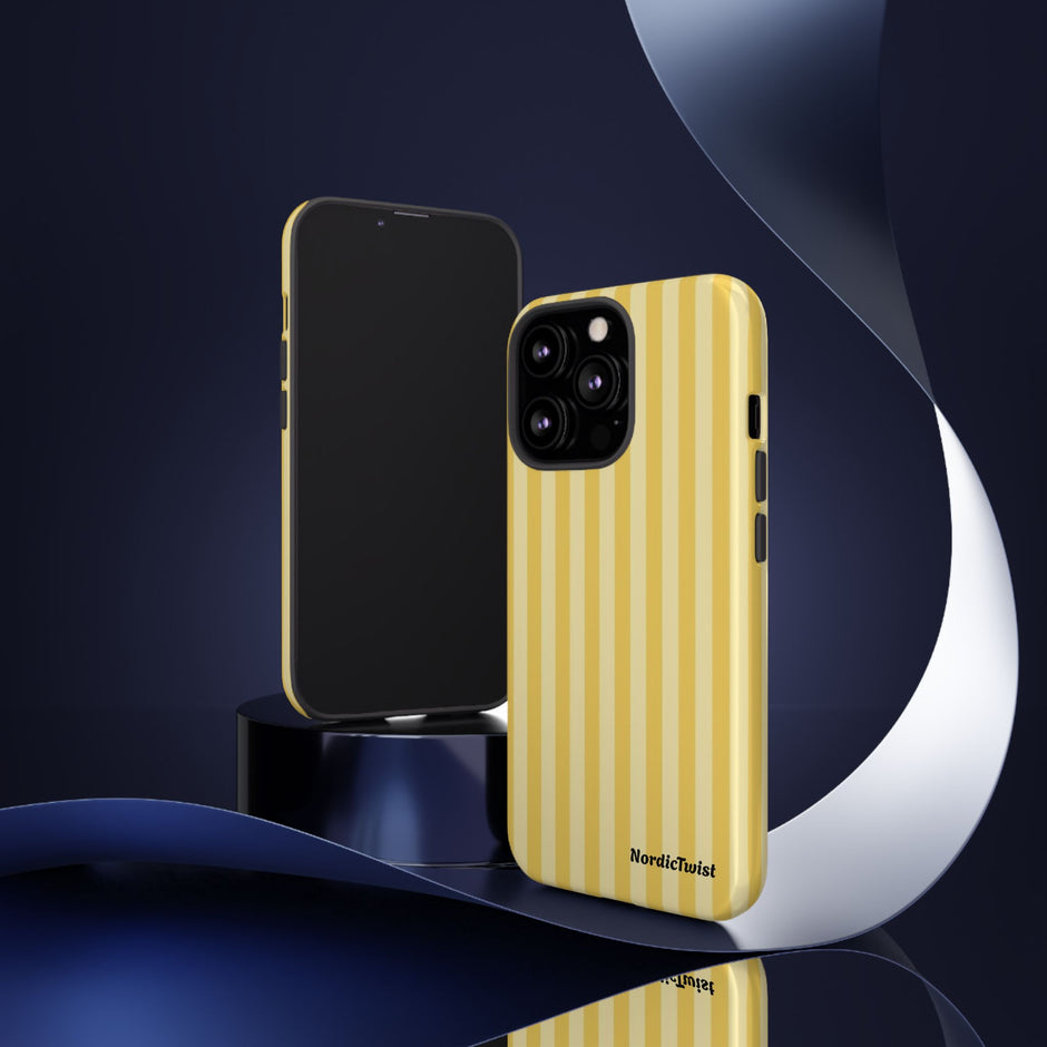 Yellow Stripe Tough Phone Case