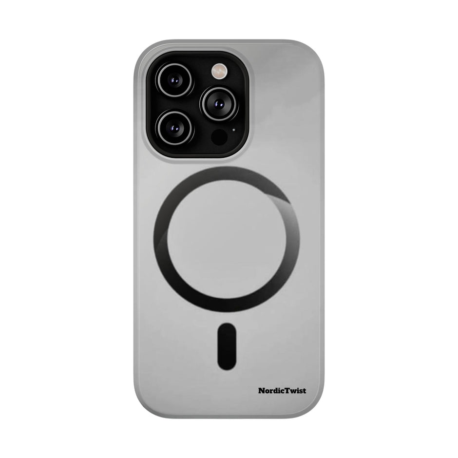 MagSafe Mobilskal – Grå Ringdesign