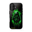 Tough Phone Case – Green Grim Reaper Skull Gothic Design