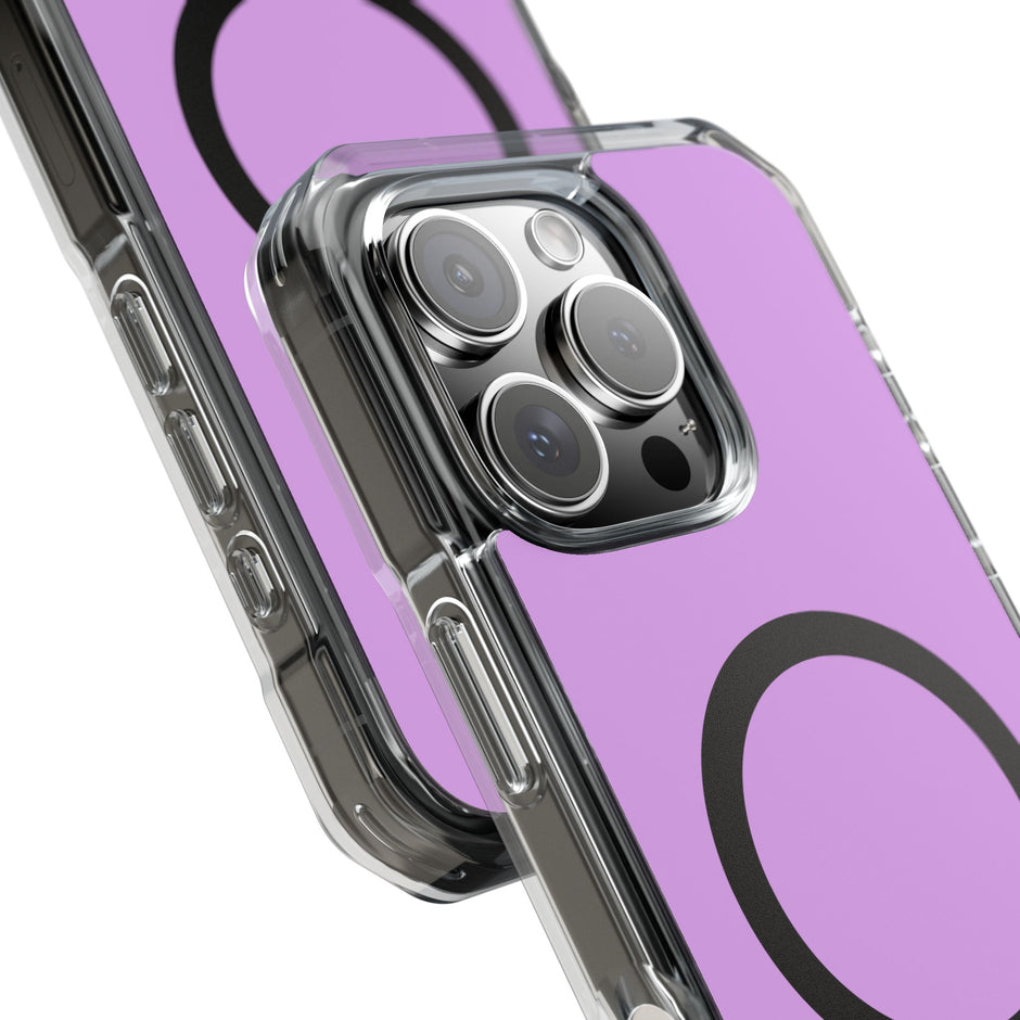 Clear Magnetic Phone Case Minimal Purple