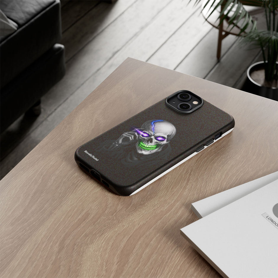 Neon Skull Tough Phone Case