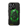 Tough Phone Case – Green Grim Reaper Skull Gothic Design