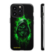 Tough Phone Case – Green Grim Reaper Skull Gothic Design