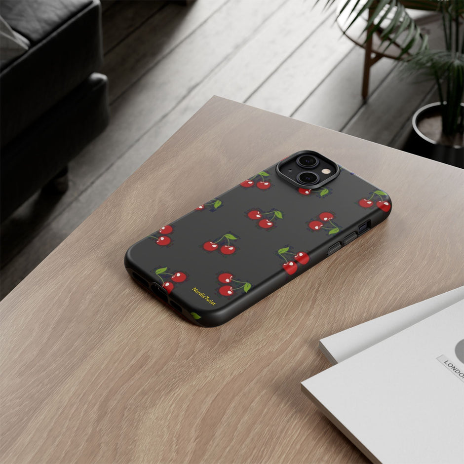 Cherry Pattern Tough Phone Case