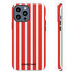 Red Striped Phone Case - Tough Cases for Stylish Protection