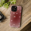 Cherry Bow Phone Case — Cute Red Gradient Protective Cover