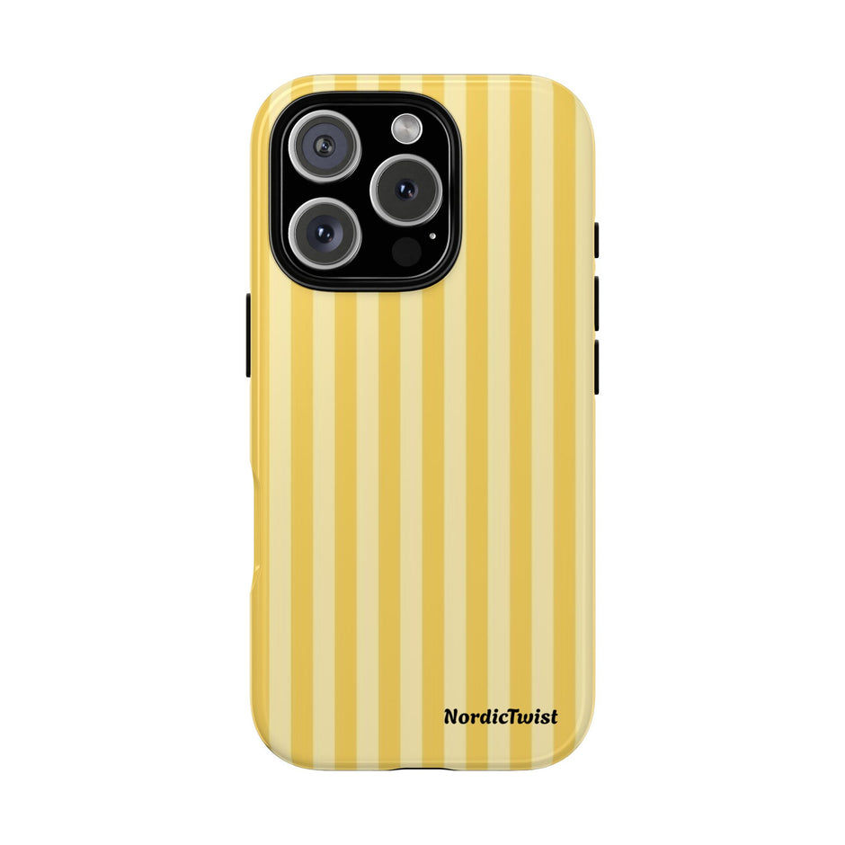 Yellow Stripe Tough Phone Case