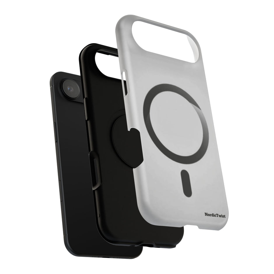 MagSafe Mobilskal – Grå Ringdesign