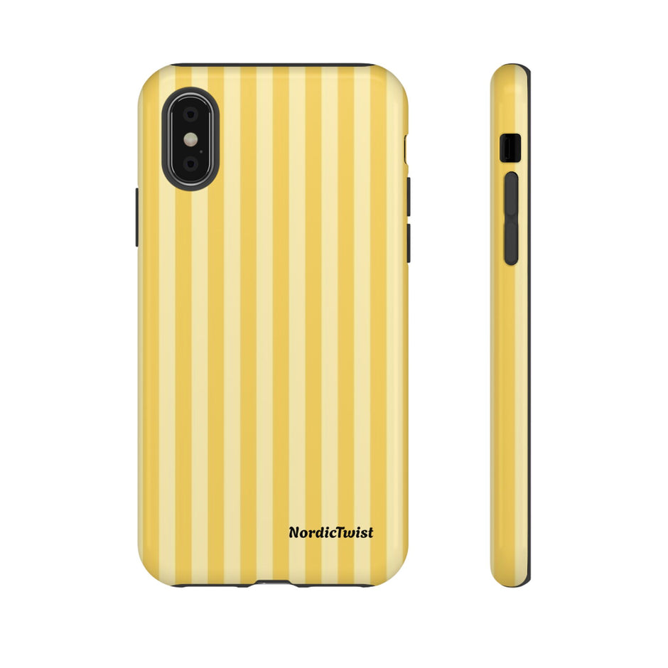Yellow Stripe Tough Phone Case