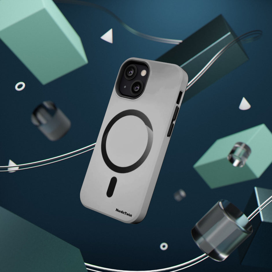 MagSafe Mobilskal – Grå Ringdesign