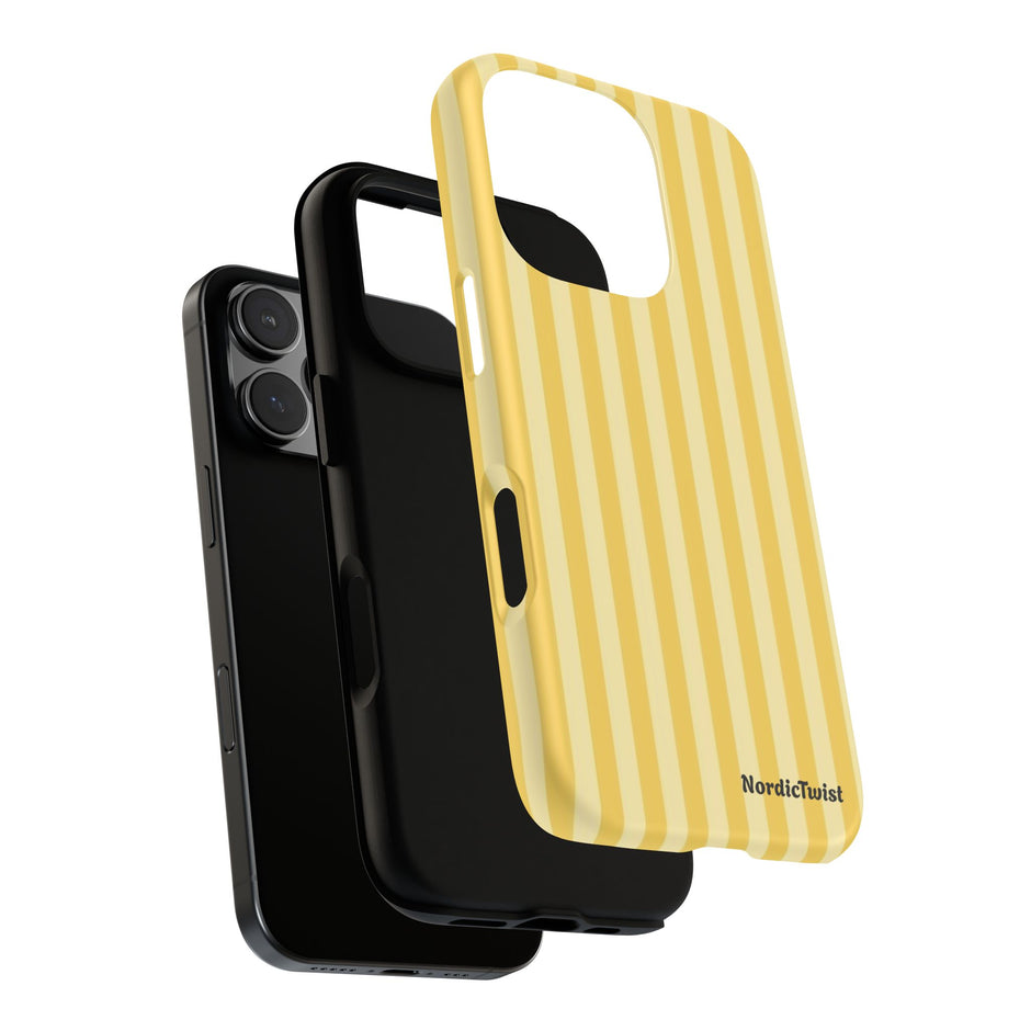 Yellow Stripe Tough Phone Case
