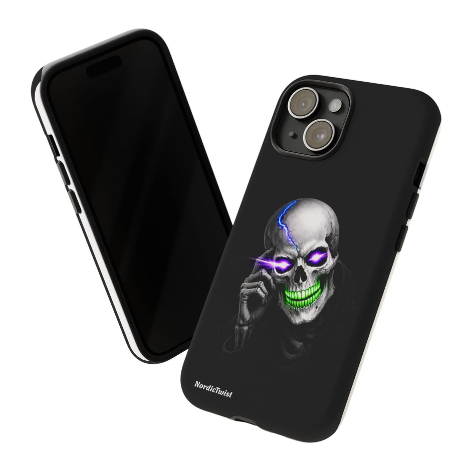 Neon Skull Tough Phone Case