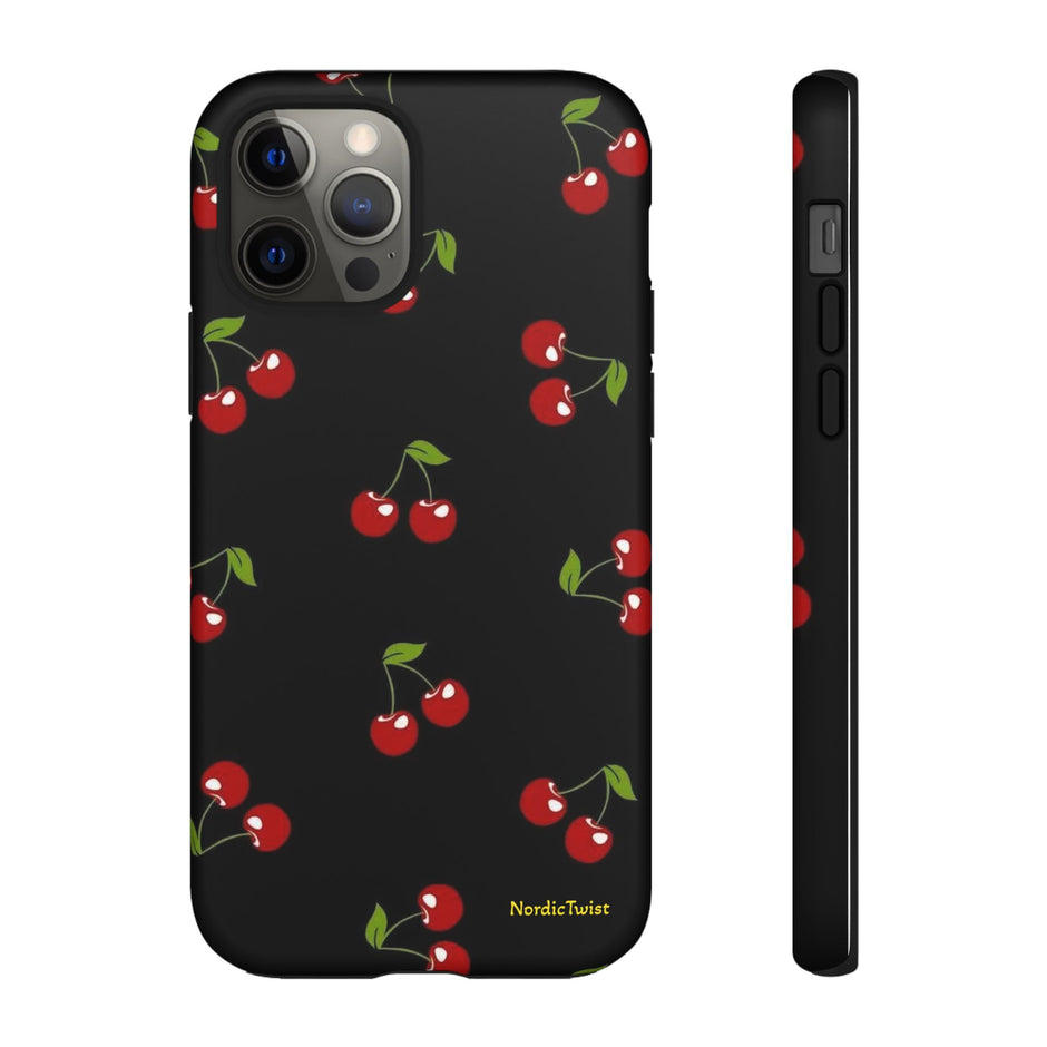 Cherry Pattern Tough Phone Case