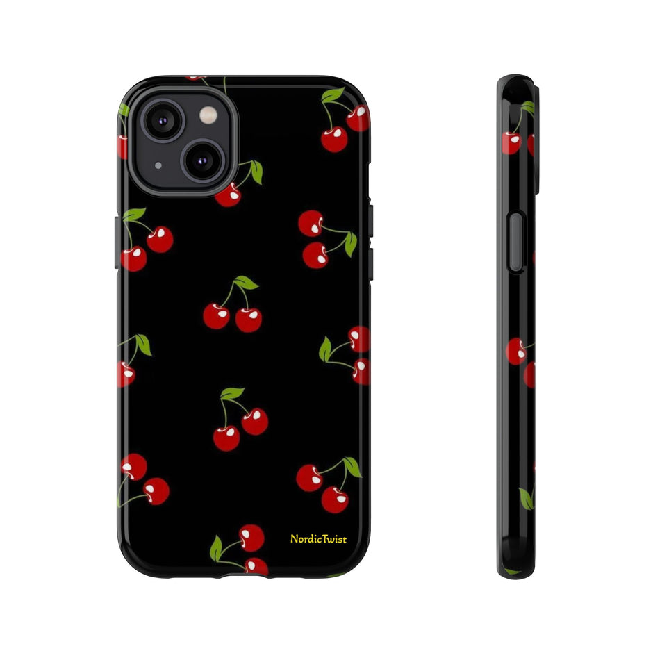 Cherry Pattern Tough Phone Case