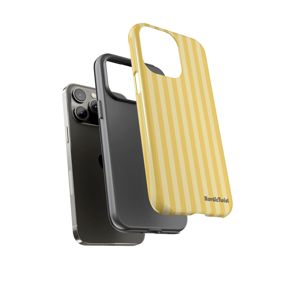 Yellow Stripe Tough Phone Case