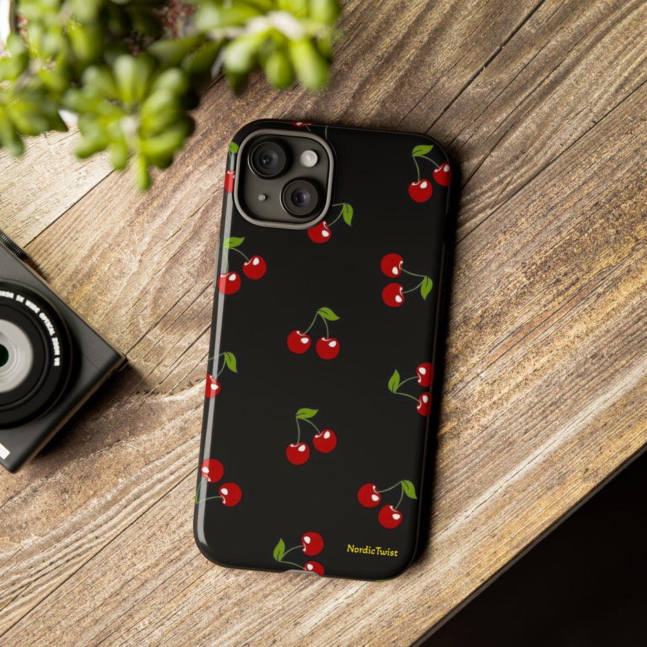Cherry Pattern Tough Phone Case