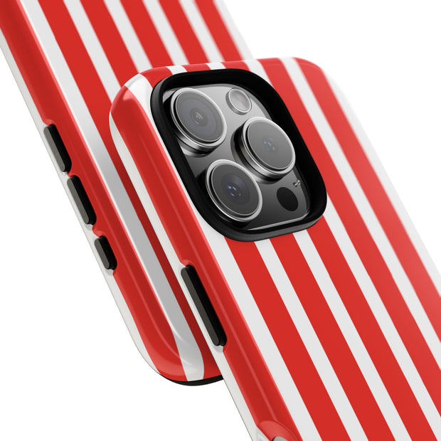 Red Striped Phone Case - Tough Cases for Stylish Protection