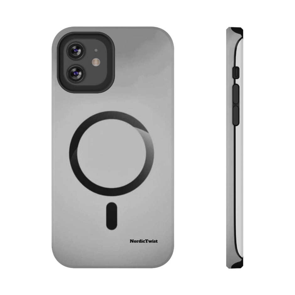 MagSafe Mobilskal – Grå Ringdesign