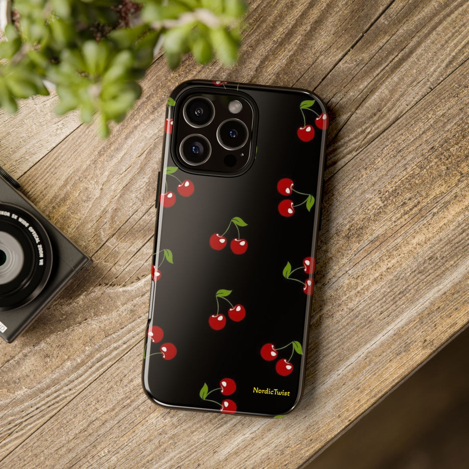 Cherry Pattern Tough Phone Case