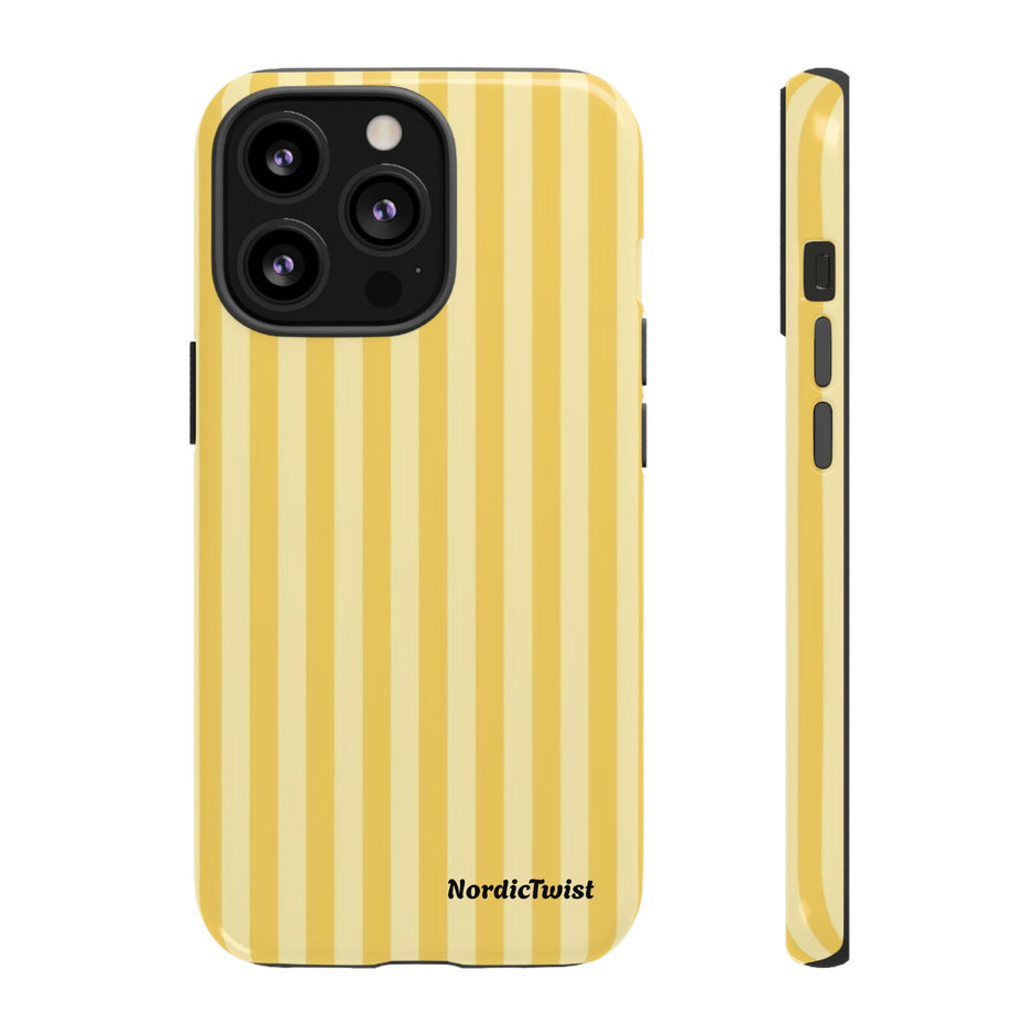 Yellow Stripe Tough Phone Case