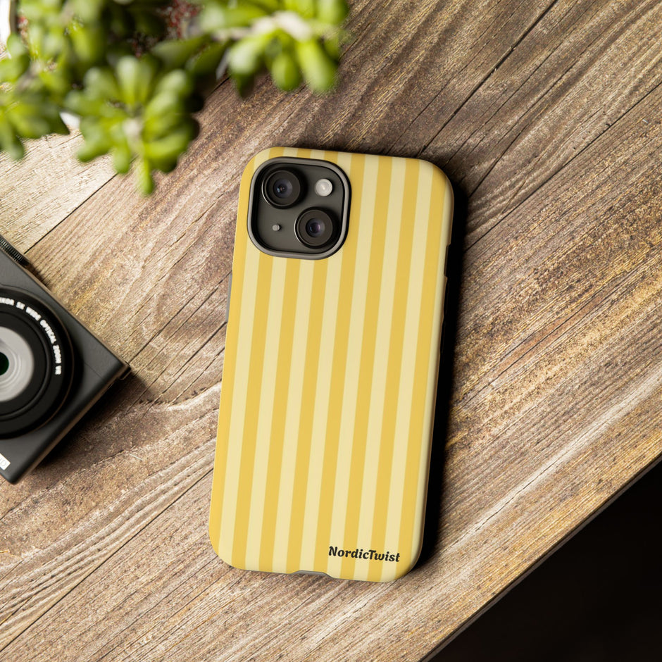 Yellow Stripe Tough Phone Case