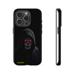 Tough Phone Case – Hooded Grim Reaper with Red Glowing Eyes