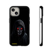 Tough Phone Case – Hooded Grim Reaper with Red Glowing Eyes