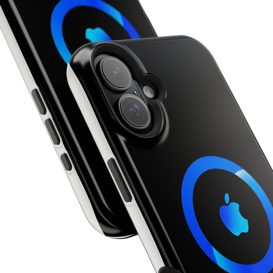 Stöttåligt MagSafe iPhone-skal – Blå Ring