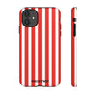 Red Striped Phone Case - Tough Cases for Stylish Protection