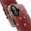 Cherry Bow Phone Case — Cute Red Gradient Protective Cover