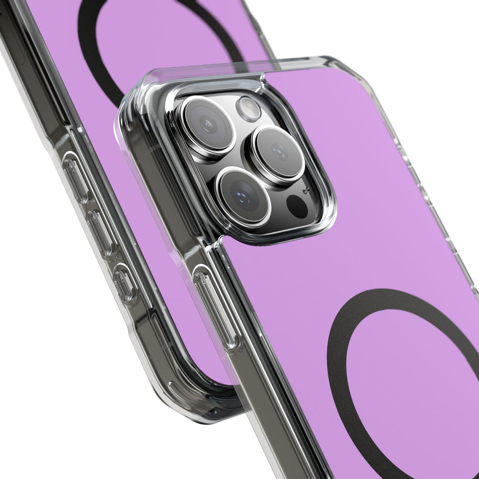 Clear Magnetic Phone Case Minimal Purple
