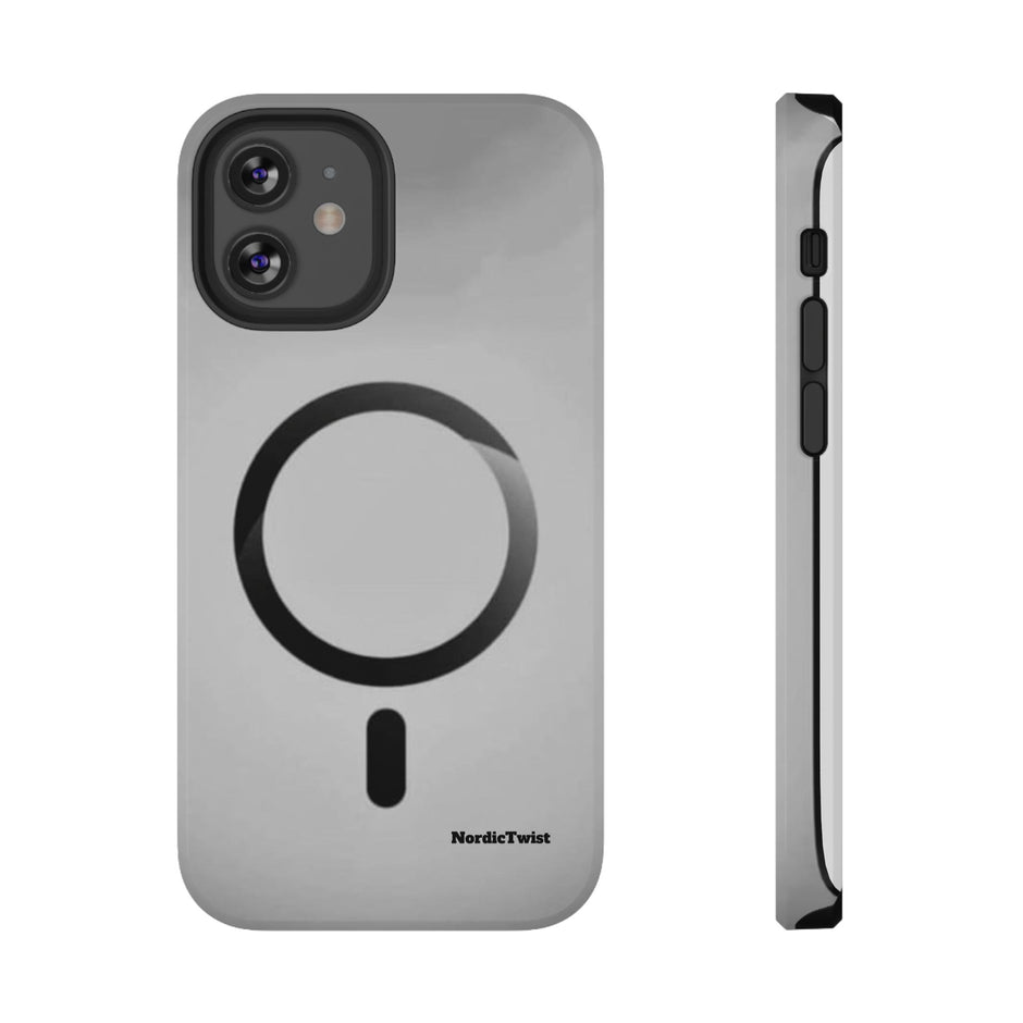 MagSafe Mobilskal – Grå Ringdesign