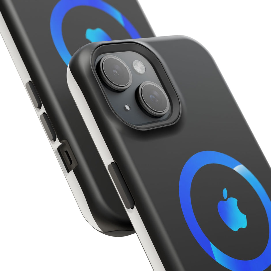 Stöttåligt MagSafe iPhone-skal – Blå Ring