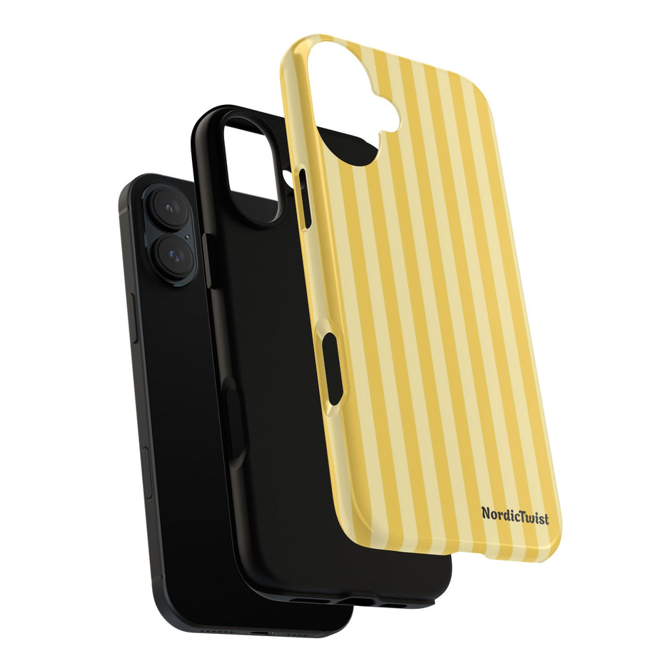 Yellow Stripe Tough Phone Case