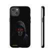 Tough Phone Case – Hooded Grim Reaper with Red Glowing Eyes