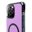 Clear Magnetic Phone Case Minimal Purple