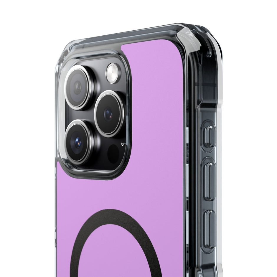 Clear Magnetic Phone Case Minimal Purple