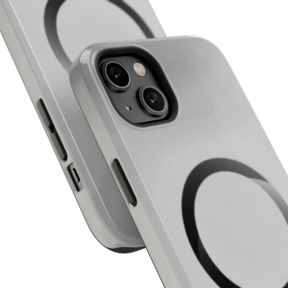 MagSafe Mobilskal – Grå Ringdesign