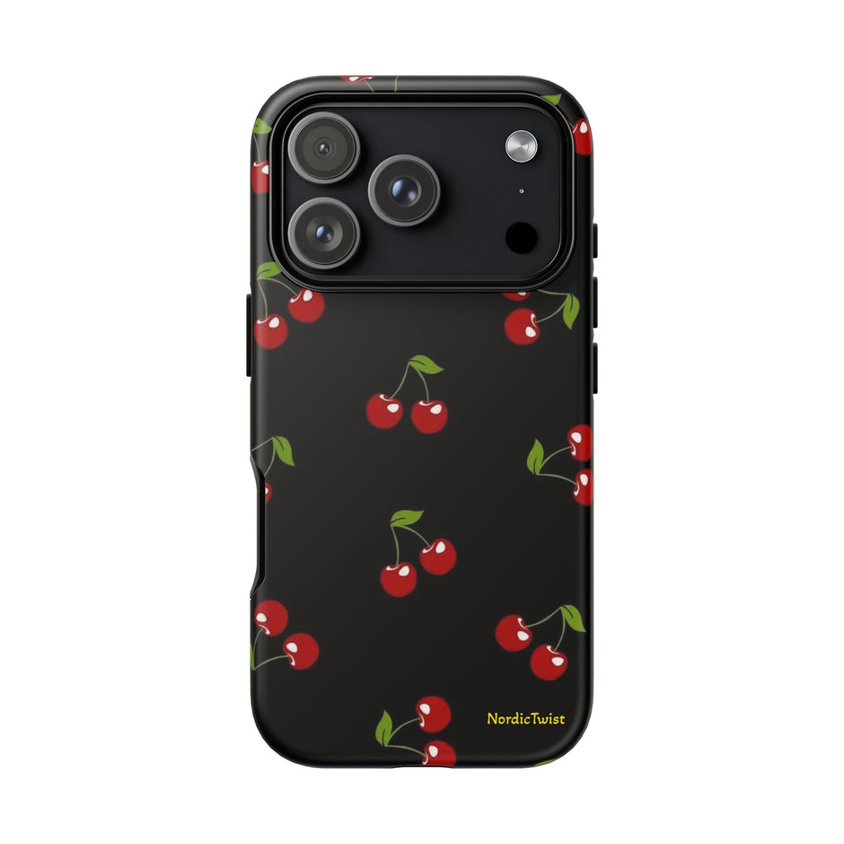 Cherry Pattern Tough Phone Case