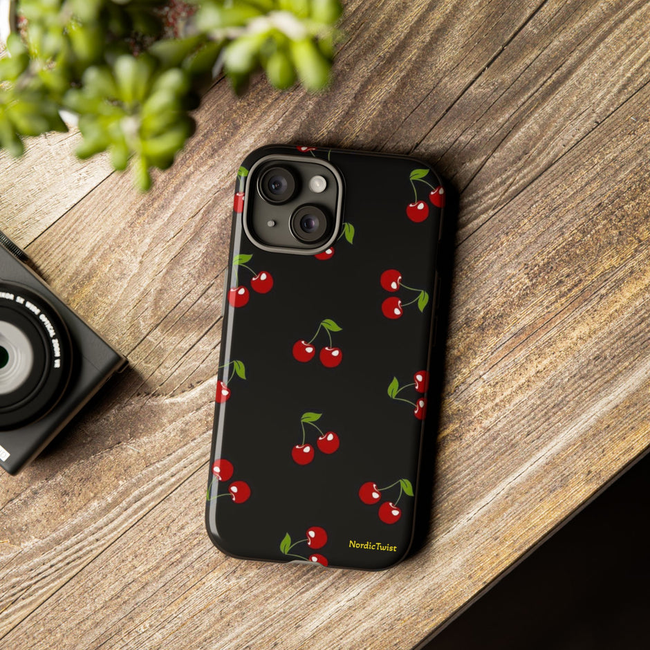 Cherry Pattern Tough Phone Case