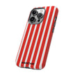 Red Striped Phone Case - Tough Cases for Stylish Protection