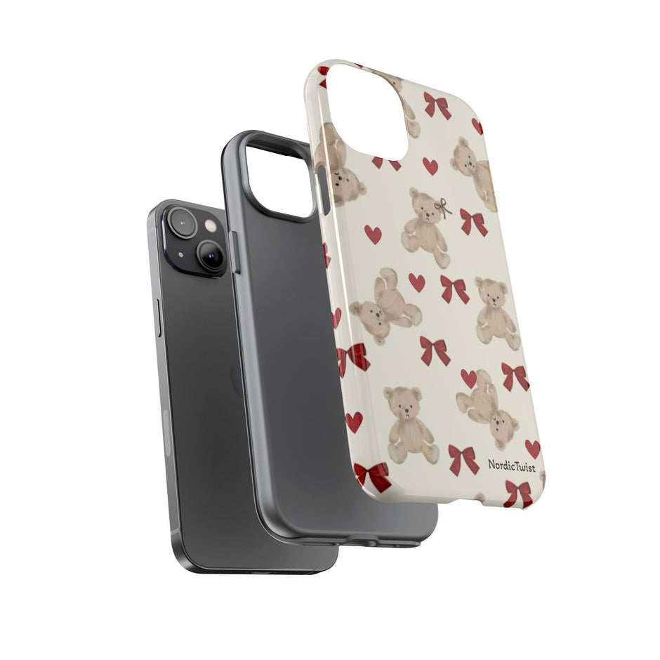 Teddy Bear Hearts Phone Case